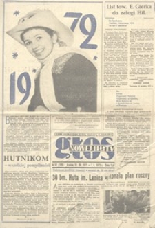 Głos Nowej Huty 1972. 12. 30, nr 52