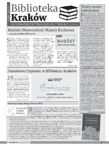Informator Biblioteki Kraków, 2018. 09. nr 9 (11)