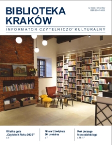 Biblioteka Kraków- Informator Czytelniczo-Kulturalny, 2023. 04. nr 4 (65)
