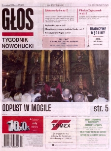 Głos : tygodnik nowohucki, 2023. 09. 15, nr 37