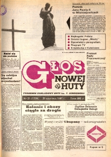 Głos Nowej Huty 1991. 06. 21, nr 21