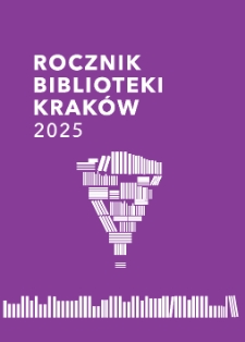 Rocznik Biblioteki Krak&oacute;w, R. IX 2025